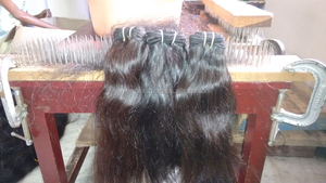 Extensiones de cabello humano puro de calidad 100% de la India, tejido Remy Natural virgen, tejido de cabello crudo hecho a máquina - Product Image 3