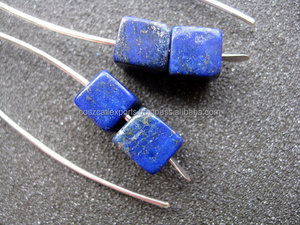 Bijou en pierres précieuses Lapis Lazuli, acier inoxydable, plaqué noir, 1 pièce, tendance, à la mode - Product Image 3