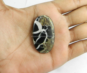 Natural Septarian Jasper 47x27mm Oval Cabochon 70.25 Cts Loose Gemstone For Jewelry Making - Product Image 3