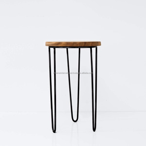 Modern Luxury <b>Round</b> Coffee <b>Table</b> Industrial Wooden Design Decorative Nesting Side <b>Table</b> for Dining Home Living Room Kitchen Use - Product Image 3