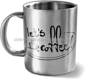 Taza de doble pared con impresión de acero inoxidable, taza de café en blanco con aislamiento, sublimación, de lujo, para negocios y espacio - Product Image 2