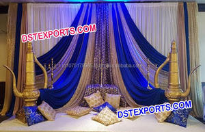 Indian Wedding Decorations Elephant Trunk <b>Pillars</b> For Wedding Entrance FRP Columns For Wedding Foyer - Product Image 4