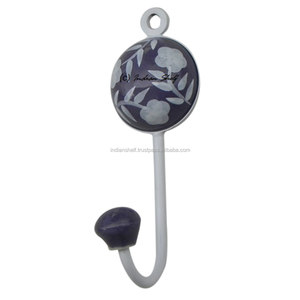 ตะขอตกแต่งลายใบไม้เซรามิกทำด้วยมือ,ถุงใส่หมวกสารพัดประโยชน์ใช้ซ้ำได้สำหรับแขวนเสื้อผ้างานหนัก - Product Image 1