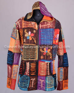 Veste à capuche de style bohème, rasoir coloré et personnalisé avec rayures, nouvelle collection CSWJ 415B - Product Image 2