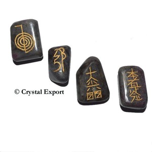 Ruby Feldspar Tumbled Usui Reiki <b>Set</b> : Buy Reiki <b>Sets</b> Available at - <b>Crystal</b> Exports - Product Image 1