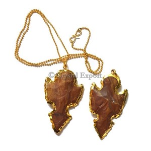 Collier pointes de flèches en agate - Product Image 1