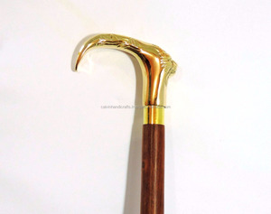 Poignée de Lion beau bâton de marche en bois de visage de Lion en laiton Vintage/bâton de marche élégant pour hommes et femmes bâton de visage de marche - Product Image 2