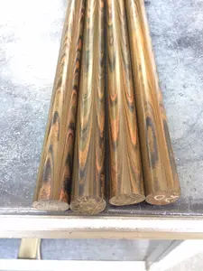 Orange color ebonite rod for tobacco pipe or sounding rod