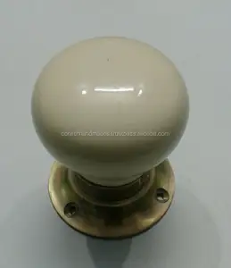 Handgemaakte Houten Deurknoppen Met Messing Fittingen Voor Deurgrepen Of Lade Trekt