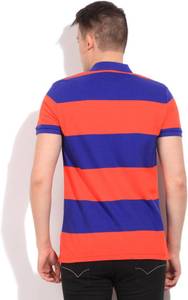 เสื้อยืดผู้ชายลายทางผ้าคอตตอน100% แห้งเร็ว - Product Image 3