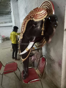 Estatua de Ganesha de estilo moderno, Material de fibra duradero para decoraciones de boda - Product Image 2