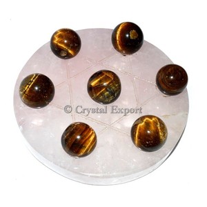 Tiger Eye Sphere Healing <b>Crystals</b> <b>Set</b> - Product Image 1