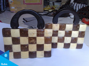 Handmade Coconut Shell Wallet for <b>Weddings</b> Custom Name Carving Party <b>Souvenir</b> Item - Product Image 5