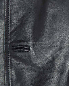 Veste en cuir italien grainé pur agneau pour homme, fournisseur Alibaba Pakistan - Product Image 4