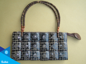 Top Model reciclado pintado Coco bolso para mujer al por mayor bolsos de hombro - Product Image 3