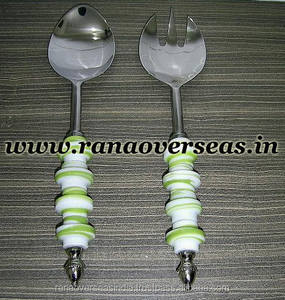 Juegos de Cubiertos de Acero Inoxidable con Mango de Dos Tonos para Bodas, Fiestas, Restaurantes, Hoteles - Product Image 3