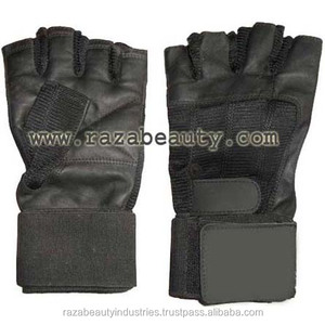 Gants d'haltérophilie en cuir unisexe pour une utilisation en salle de sport pour l'haltérophilie - Product Image 2