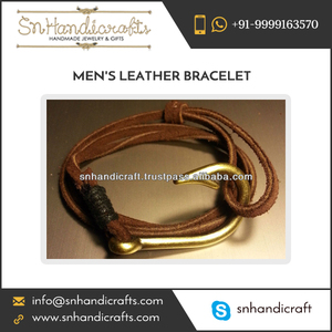 Handmade Magic Whale Tail Design Fine Quality Men's Leather <b>Bracelet</b> - Product Image 1