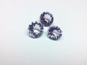 Ametyste rose clair naturelle en gros, taille concave à double étage, traitée thermiquement, 11 mm, 4,70 carats - Product Image 6