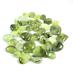 100gms พรีไนต์ธรรมชาติ37ชิ้นอัญมณีหลวมแบบผสมทรงหลังเบี้ยสำหรับ IG1131เครื่องประดับ - Product Image 3