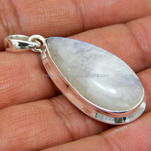 Classic Style Rainbow <b>Moonstone</b> 925 Sterling Silver Pendant Fashion <b>Jewelry</b> for Women - Product Image 2
