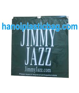 wholesales plastic bag with drawstring print 1 color - Product Image 3
