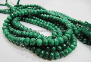 El mejor corte de 5 a 6mm, cuentas de Esmeralda redondas, hebras de corindón verde facetadas, piedra preciosa - Product Image 3