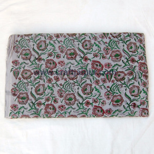 Handmade Sanganeri Khối In Bông Vải Trọng Lượng Nhẹ Ấn Độ Đa-Màu Hoa Thiết Kế Vật Liệu Mềm Mại Trang Trí Nội Thất Túi - Product Image 5