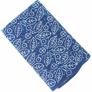 <b>Best</b> Selling Handmade Sanganeri Block Printed Indian Indigo Blue Cotton Fabric Eco-friendly Shirts Lingerie Boys Girls Curtain - Product Image 1