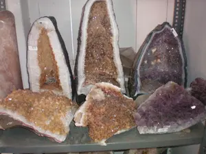 Geodes Citrine Và Thạch Anh Tím