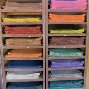 <b>Handmade</b> Elephant Poo Multicolored <b>Paper</b> Sheets 56*76 cm Varying Thickness Coated Pulp Material for Journal Print Industrial Use - Product Image 1