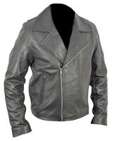Ghost Rider Noir Veste En Cuir Véritable