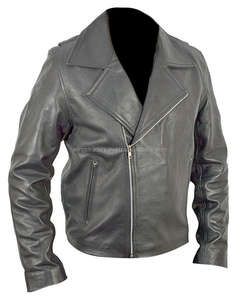 Ghost Rider Black <b>Genuine</b> <b>Leather</b> <b>Jacket</b> - Product Image 3