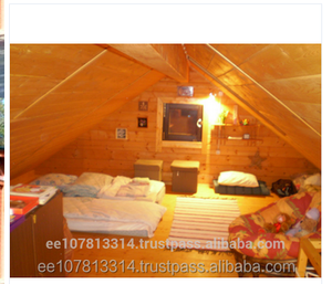 Log Cabin ชุดบ้านไม้สไตล์วันหยุด,ชุด Prefab "ประตูหน้าต่างไม้กระจกประหยัดพลังงานสีเขียวเคลือบสองชั้นต้นทุนต่ำ Co2เป็นกลาง - Product Image 4