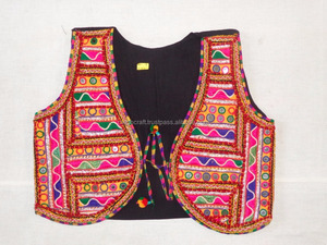 เสื้อแจ็กเก็ตกระจกทำงานแบบปักลายของ Kutch เสื้อแขนกุดเป็นมิตรต่อสิ่งแวดล้อมสำหรับงานปาร์ตี้ไซส์ใหญ่ระบายอากาศได้ดีฤดูร้อน - Product Image 5