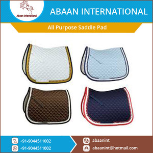 Durable Finish Classy Look All Purpose Cotton Outer Shell Fabric Lined Saddle <b>Pad</b> Exporter - Product Image 3
