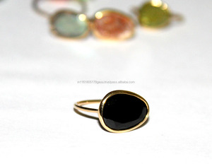 Bijoux fins femmes 14K 18K or jaune bagues d'éternité mariage pierre précieuse bande bague de fiançailles pour femmes et filles - Product Image 5