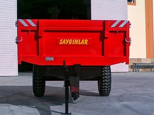 Phanh Thủy Lực Tiện Ích Trang Trại <span class=keywords><strong>Trailers</strong></span> Trục Đơn Phía Sau Tipping Trailer 3.5 Tấn Trailer - Product Image 3