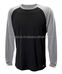 T-shirts OEM personnalisés à manches raglan et en jersey respirant de grande taille pour hommes avec logo à l'avant - Product Image 3