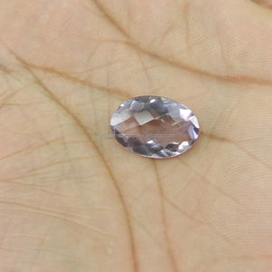 Amatista Rosa Natural De 13x20mm, piedra preciosa De corte a cuadros ovalados, para hacer joyería, De Francia - Product Image 4