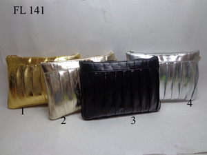 Bolso de Mano de Fiesta Étnico Indio FL140 para Mujer, Hecho a Mano, con Diseño de Media Luna Cuadrada, Bolsos de Novia con Forma de SAFFIANO - Product Image 2