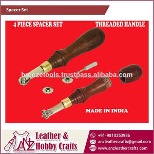Wooden Handle Spacer Set <b>Leather</b> Embossing <b>Tool</b> Kit Craft Stamping <b>Tool</b> | OEM Bulk Supply Manufacturer India 2026 Export Quality - Product Image 1