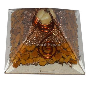 Red Jasper Orgone Pyramids With Jasper Point : Top Quality Orgone Pyramids - Product Image 1