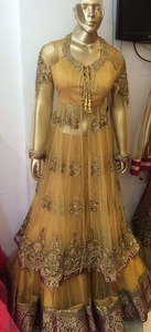 Robe de soirée de style musulman pour mariée, vêtements lourds en coton et georgette, costumes de pelouse pakistanaise, costumes pataila punk jabs - Product Image 2