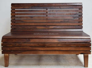Asiento de Banco de cabina larga de madera de mango macizo Retro contemporáneo para granja, comedor, Bar, Hotel, eventos, ocio, diseño moderno, restaurante - Product Image 4