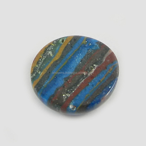 Piedra Preciosa de Calsilica Arcoíris Natural de 16 mm, 1.70 g, Redonda, Popular, Tipo Cabujón, para Joyería - Product Image 3