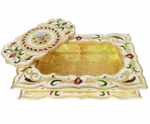 Caja de Chocolate Meenakari, hecha a mano, decorativa, diseñada para Chocolate, caja de frutas secas - Product Image 3