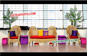 Escenario DE BODA asiático con marcos de fondo ovalados, decoración de escenario de boda inglesa, conjunto de escenario de recepción de boda de estilo victoriano, venta de EE. UU. - Product Image 4