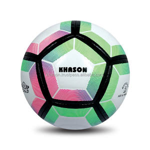 BALLON DE FOOTBALL THERMO-COLLÉ EN PU MULTICOLORE 32 PANNEAUX DURABLE ET LÉGER TAILLE 5 ADULTE PERSONNALISABLE MODÈLE KHASON 1074 - Product Image 3