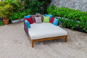 Tumbona doble moderna más vendida, Columpio de jardín al aire libre de ratán polivinílico de moda para Patio, hogar, hoteles - Product Image 3
